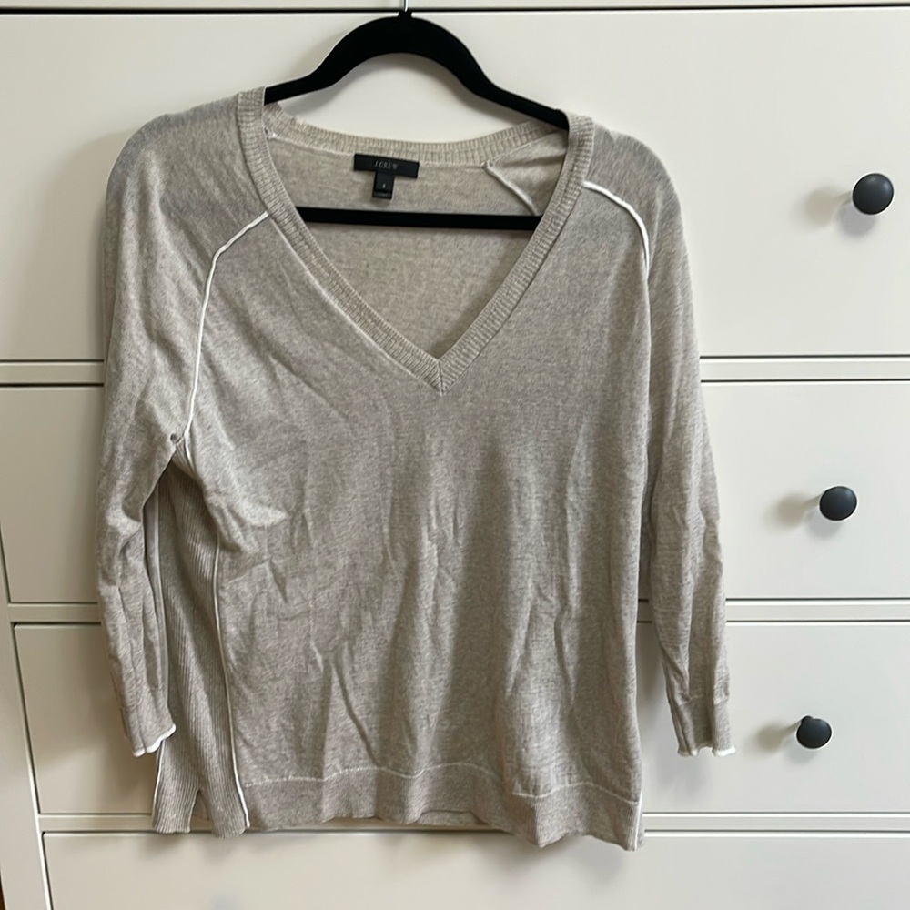 J Crew V Neck Top